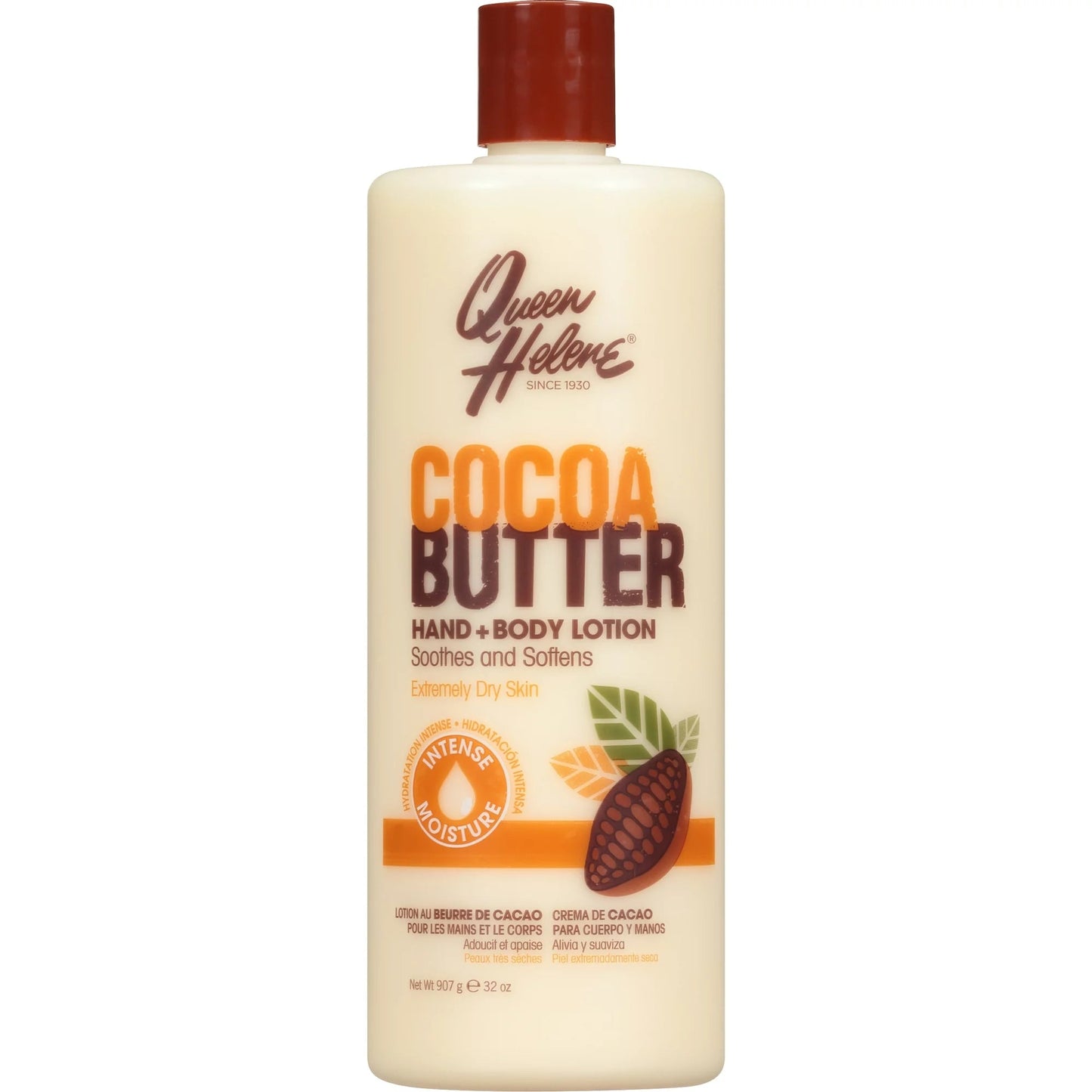 Queen Helene Cocoa Butter Hand & Body Lotion For Extremely Dry Skin, 32 oz
