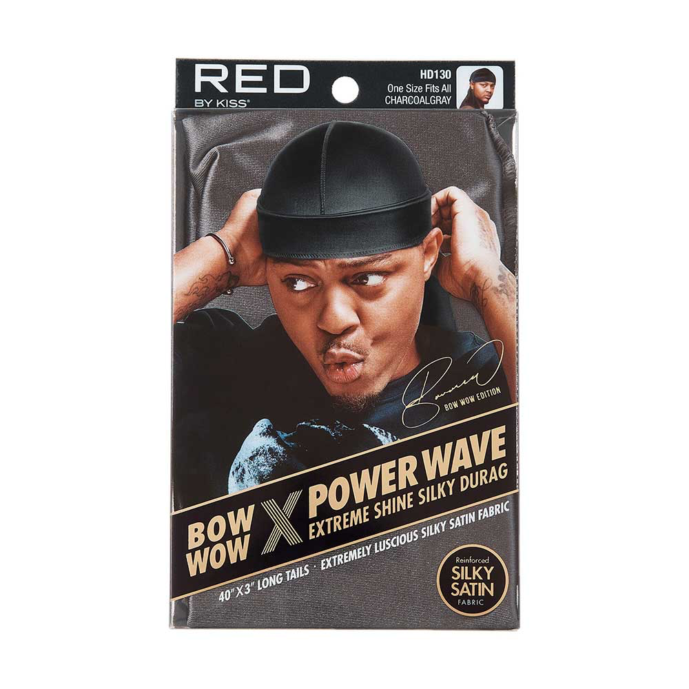 Red By Kiss Bow WoW X Power Wave Silky Durag