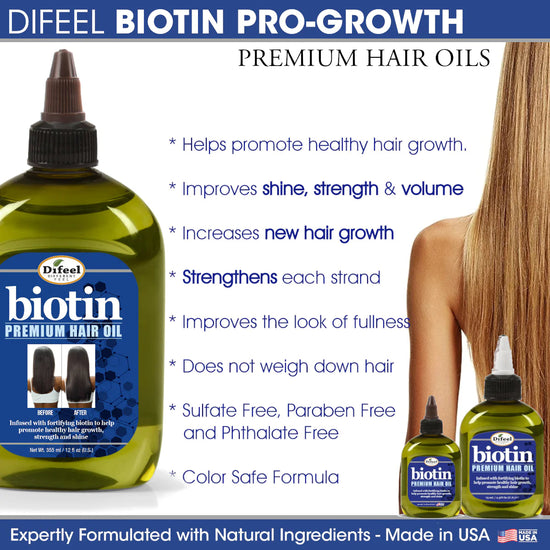 Difeel Biotin Hair Oil, 7.1 oz