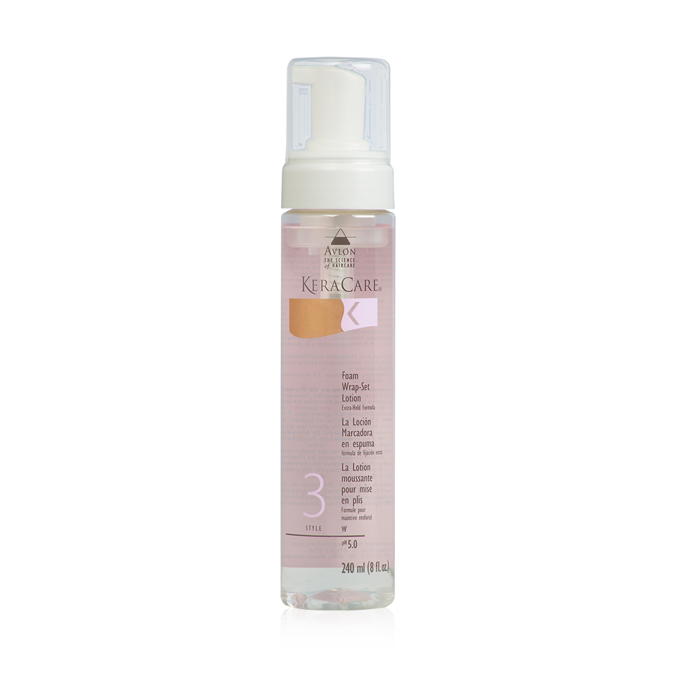 KeraCare Foam Wrap-Set Lotion (Extra Hold), 8 oz