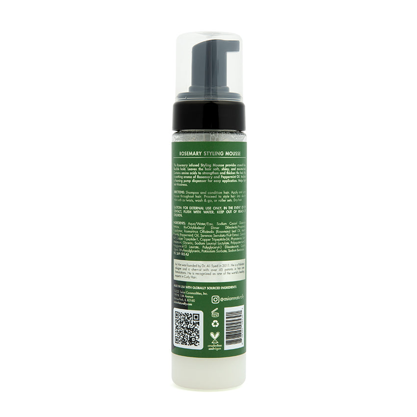 As I Am Rosemary Styling Mousse, 8 oz