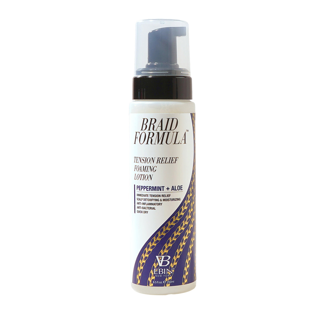 Braid Formula Tension Relief Foaming Lotion Peppermint+Aloe, 250ml