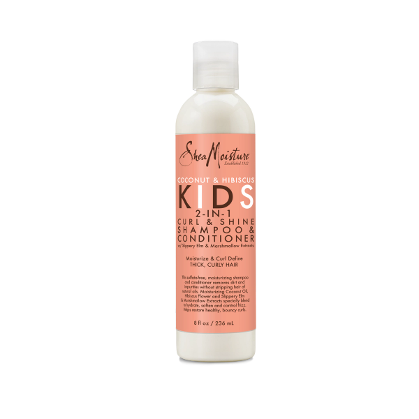 Shea Moisture Coconut & Hibiscus Kids 2-In-1 Curl & Shine Shampoo & Conditioner 8 FL OZ