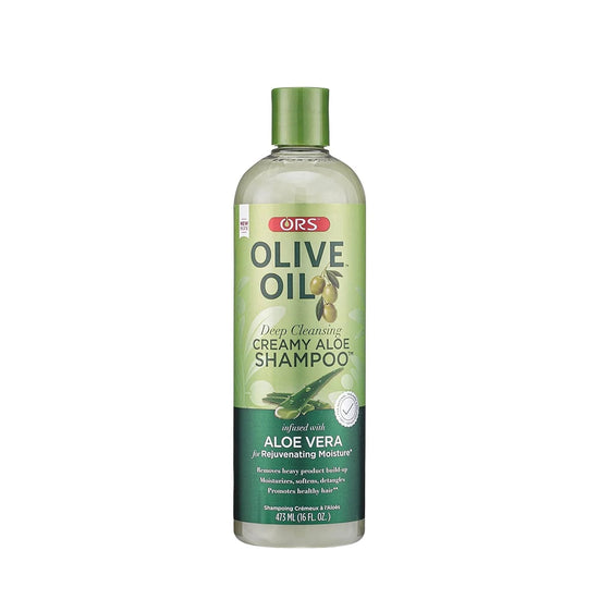 ORS OLIVE OIL Deep Cleansing Creamy Aloe Shampoo Infused With Aloe Vera (12.5 OZ)