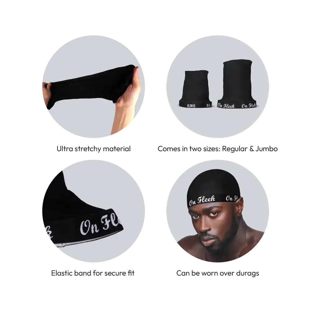 Red by Kiss Fashion Wave Cap Compression For Perfect 360 Waves Jumbo 8”