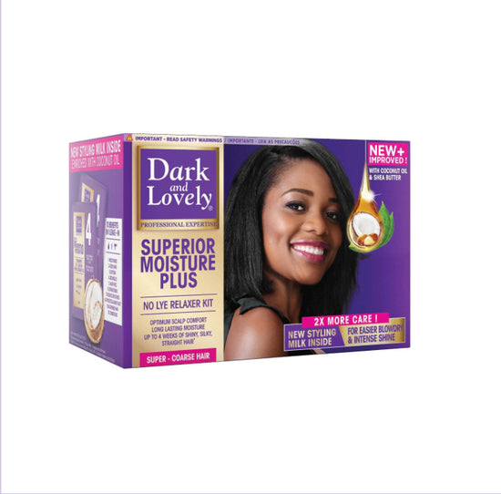 Dark & Lovely Superior Moisture Plus No Lye Relaxer Kit