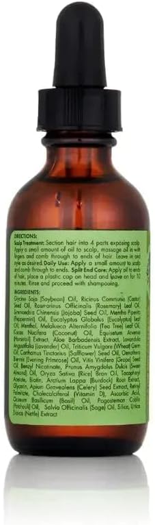 Mielle Rosemary Mint Scalp & Hair Strengthening Oil with Biotin 2 FL OZ