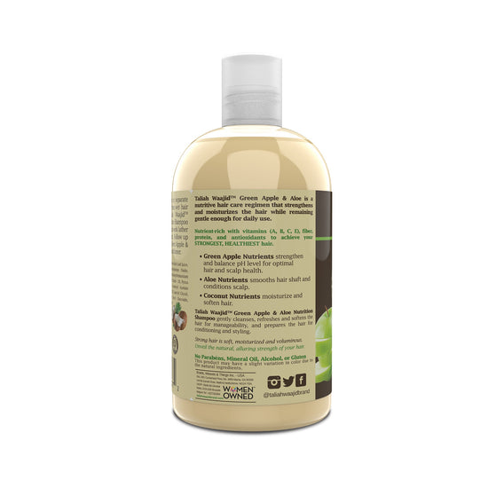 Taliah Waajid Green Apple And Aloe Nutrition Shampoo, 12oz