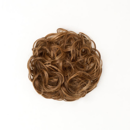 Stranded Curly Hair Messy Bun Scrunchie