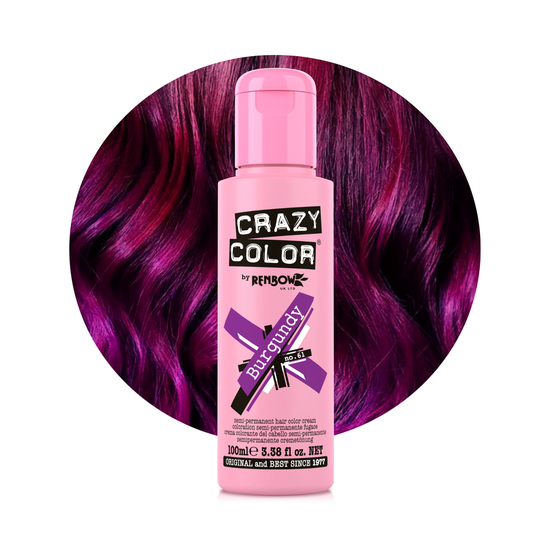 Crazy Color Semi Permanent Hair Dye, 100ml