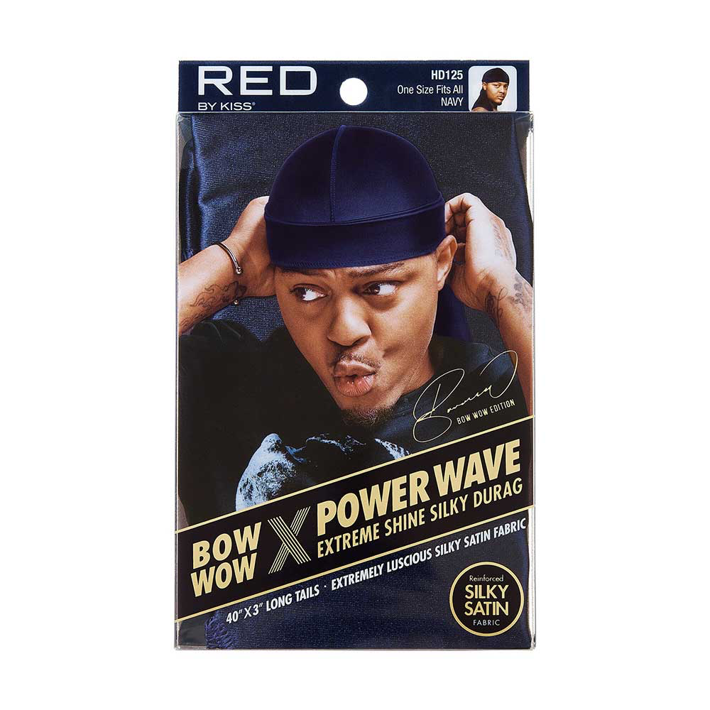 Red By Kiss Bow WoW X Power Wave Silky Durag