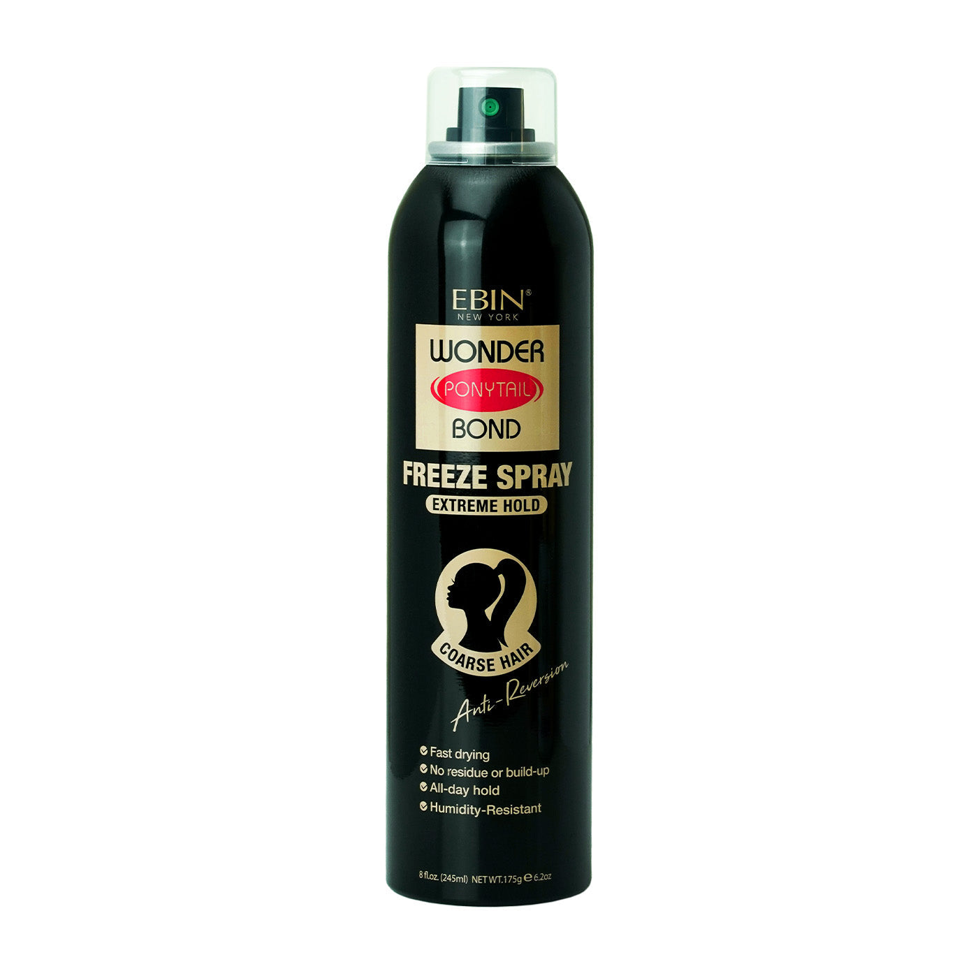 Ebin New York Wonder Ponytail Bond Freeze Spray Extreme Hold, 8 oz