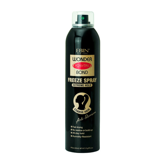 Ebin New York Wonder Ponytail Bond Freeze Spray Extreme Hold, 8 oz