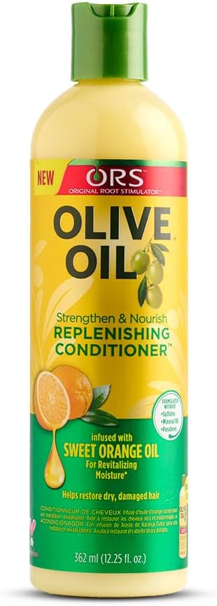 ORS OLIVE OIL Strengthen & Nourish Replenishing Conditioner Infused with Sweet Orange Oil 12.2 OZ