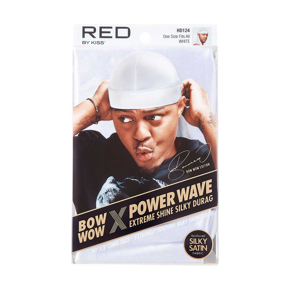 Red By Kiss Bow WoW X Power Wave Silky Durag