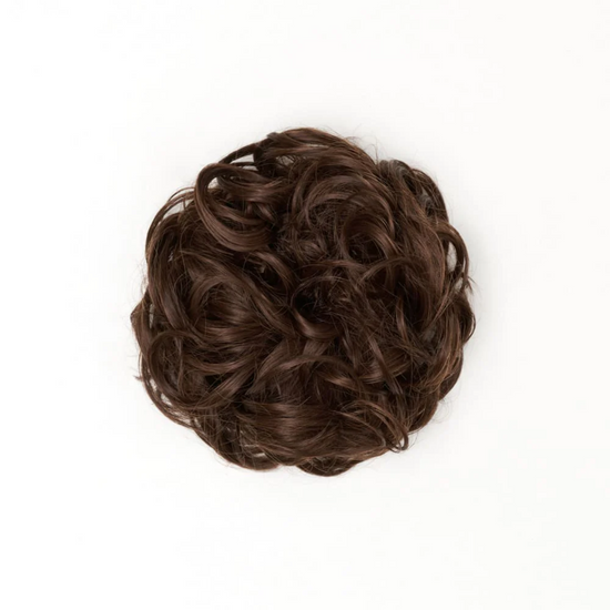 Stranded Curly Hair Messy Bun Scrunchie