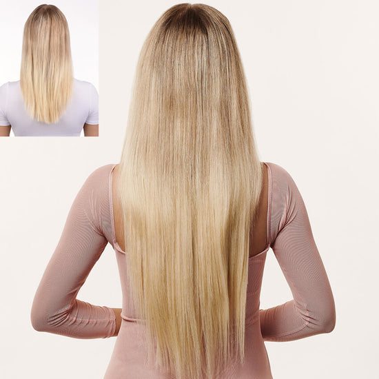 Hair Couture The Silky Straight Luxury 7 piece 20" Clip-Ins Premium Tongable Fibre
