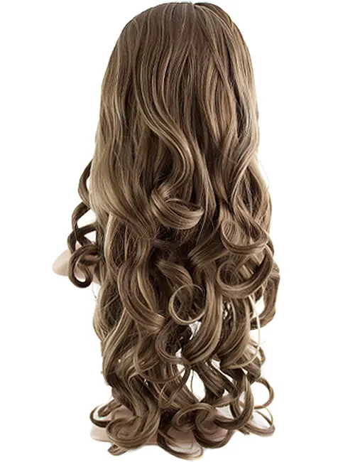 Premium Synthetic Fibre EVA Loose Curl Half Head Wig