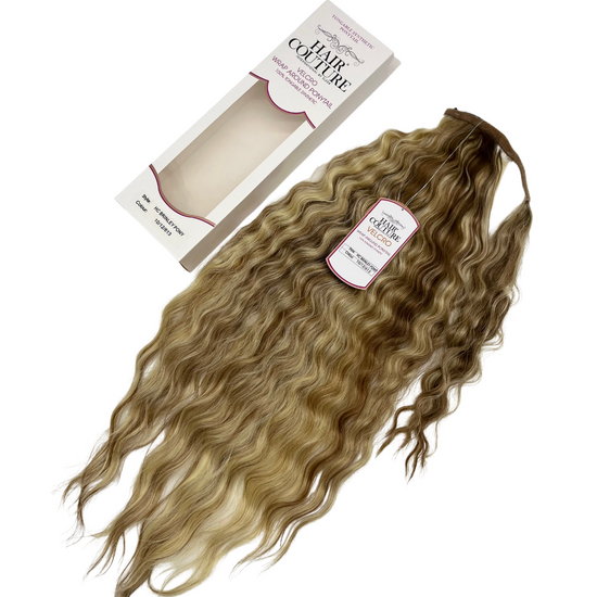 The Brinley wavy style 26" Velcro Wrap Ponytail Premium Tongable Fibre