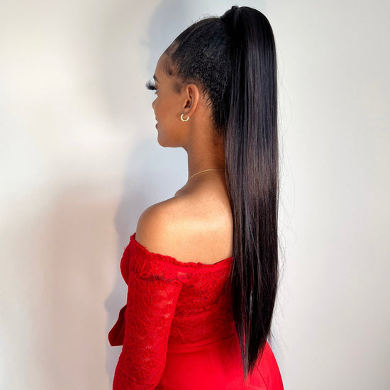 The Dorothy silky straight style 28" Velcro Wrap Ponytail