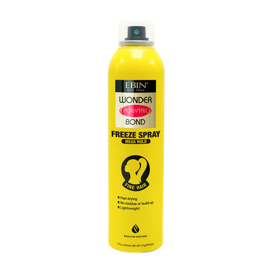 Ebin New York Wonder Ponytail Bond Freeze Spray Mega Hold, 8 oz