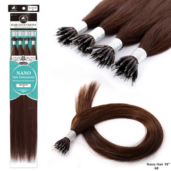 DM 18” Nano Hair Extension 100% Human Remy European Hair Extension