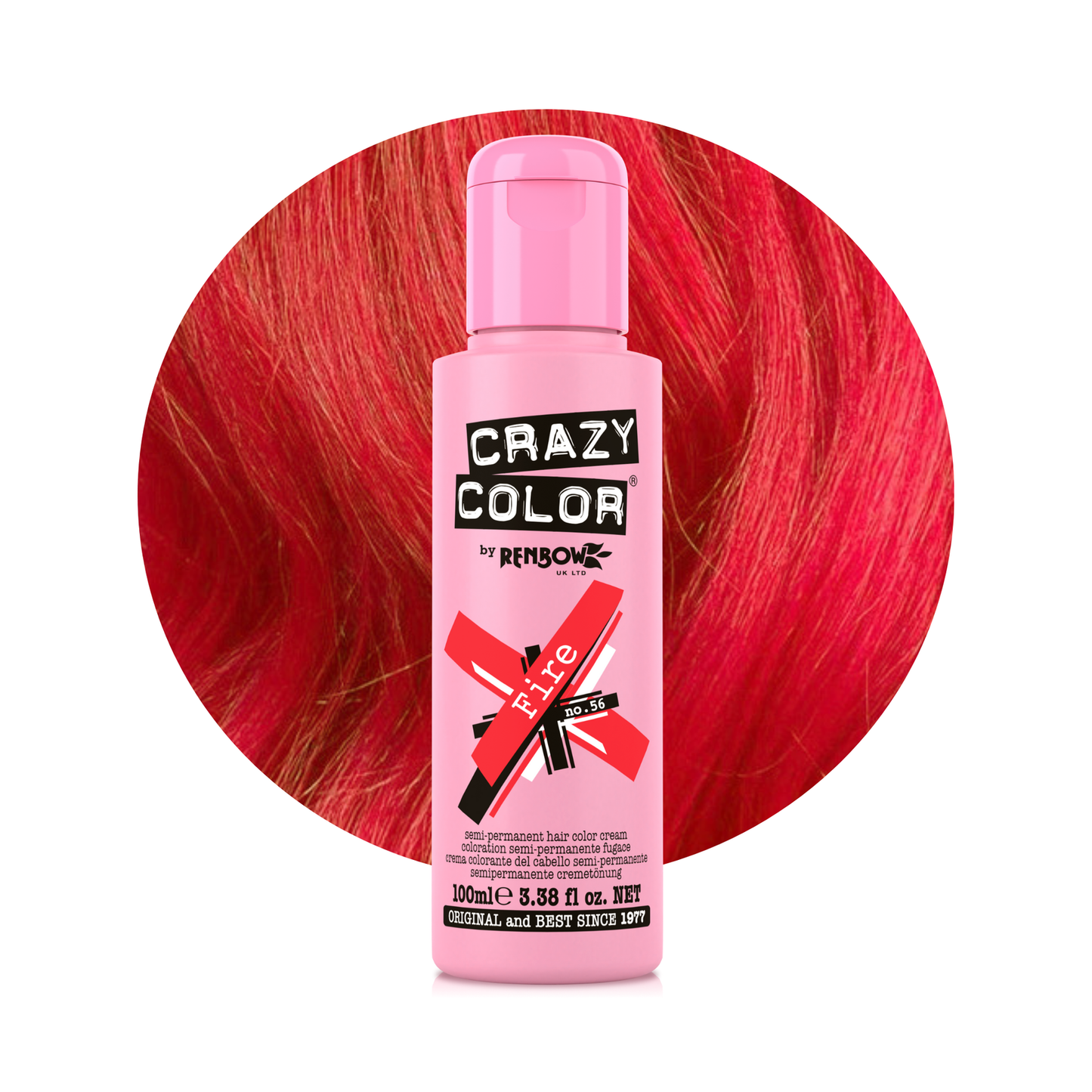 Crazy Color Semi Permanent Hair Dye, 100ml