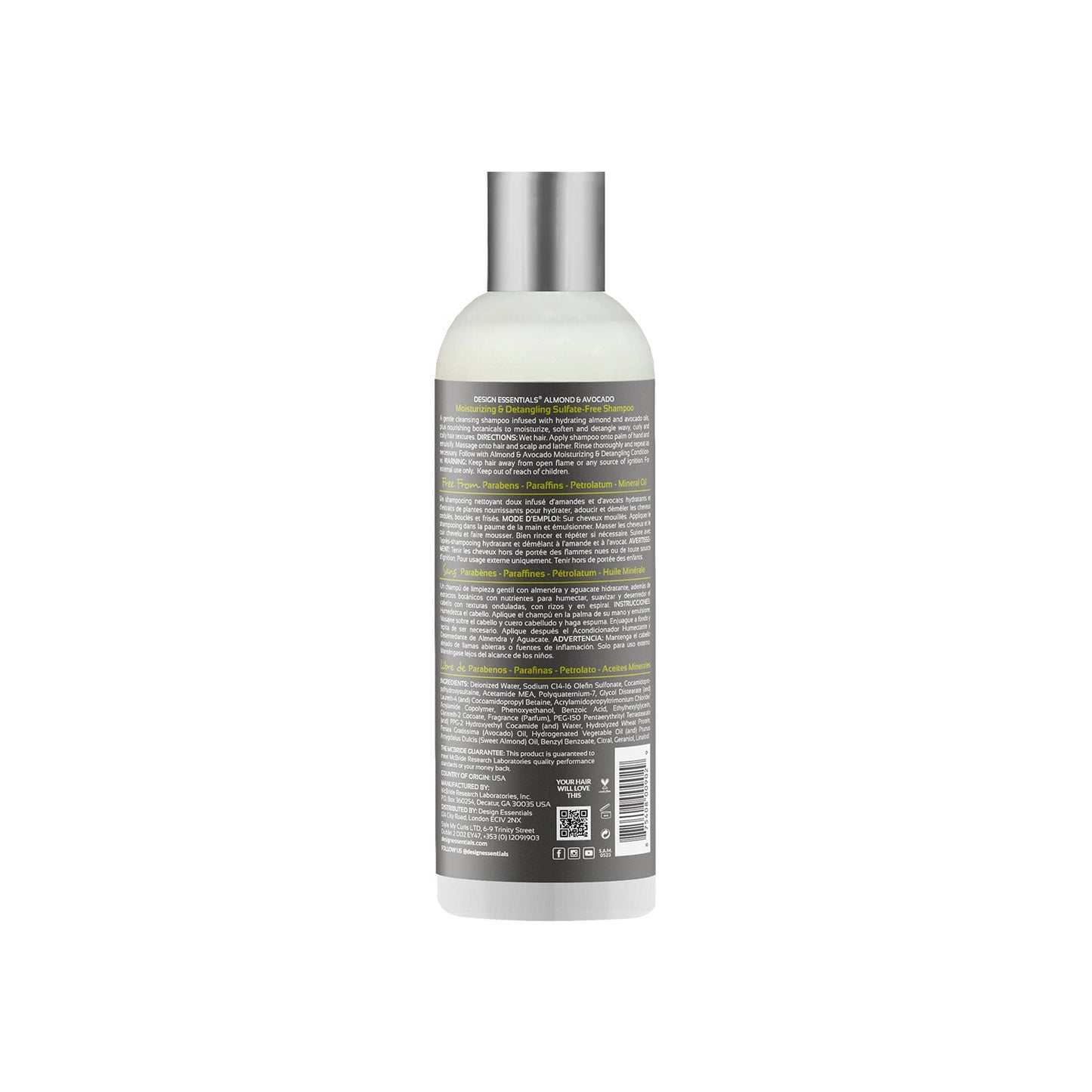 Almond & Avocado Moisturizing & Detangling Sulfate-Free Shampoo