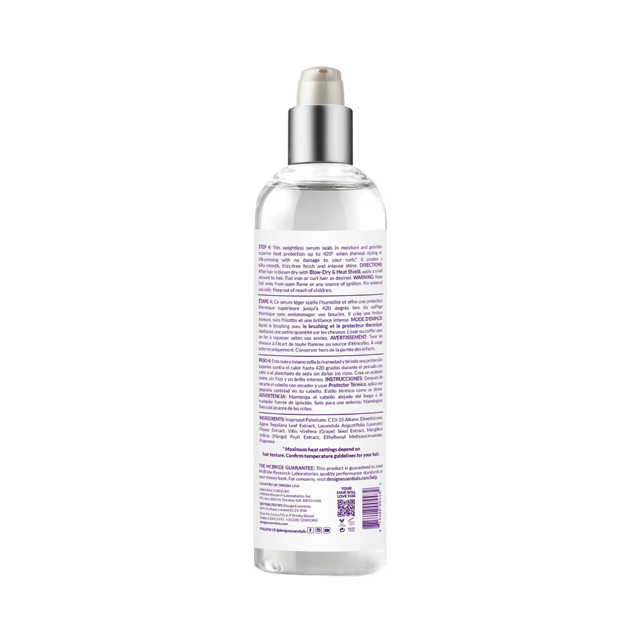 Design Essentials Agave & Lavender Weightless Thermal Protectant Serum, 4 oz