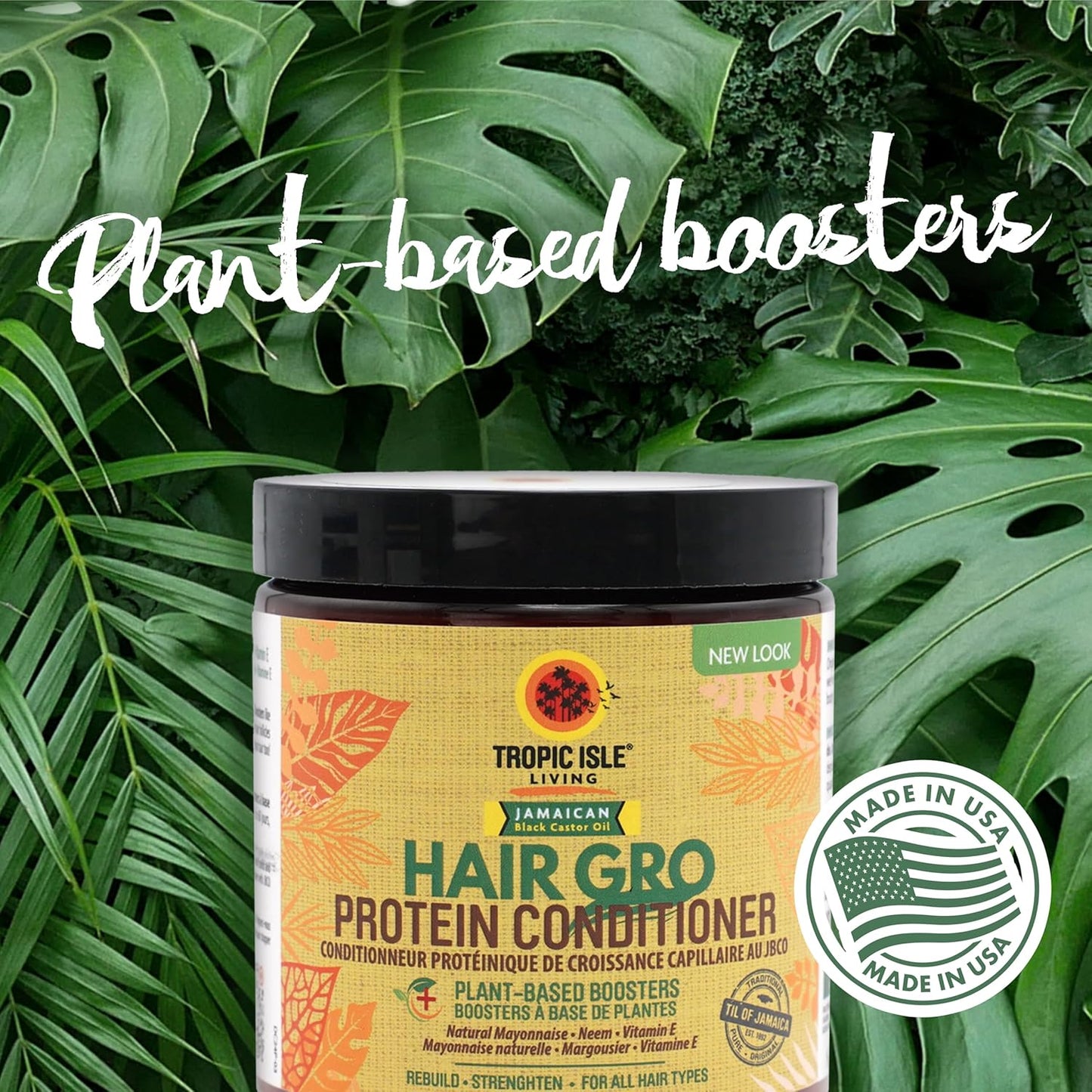 Tropic Isle Living Natural Hair Growth Protein Conditioner, 8oz