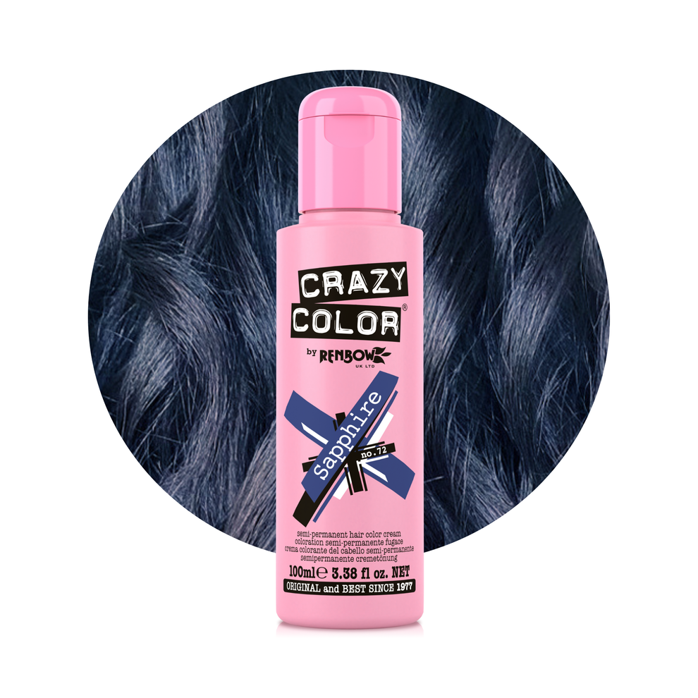 Crazy Color Semi Permanent Hair Dye, 100ml