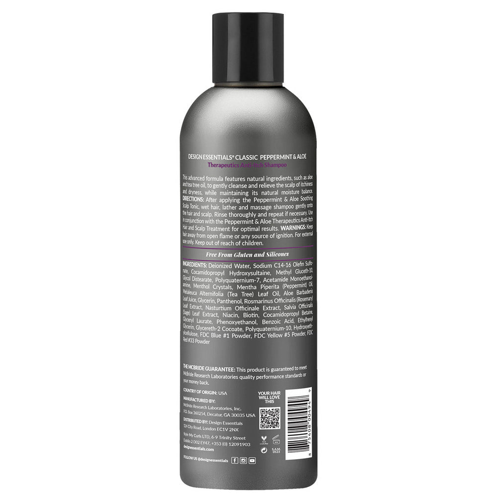 Peppermint & Aloe Therapeutic Anti-Itch Shampoo, 8 oz
