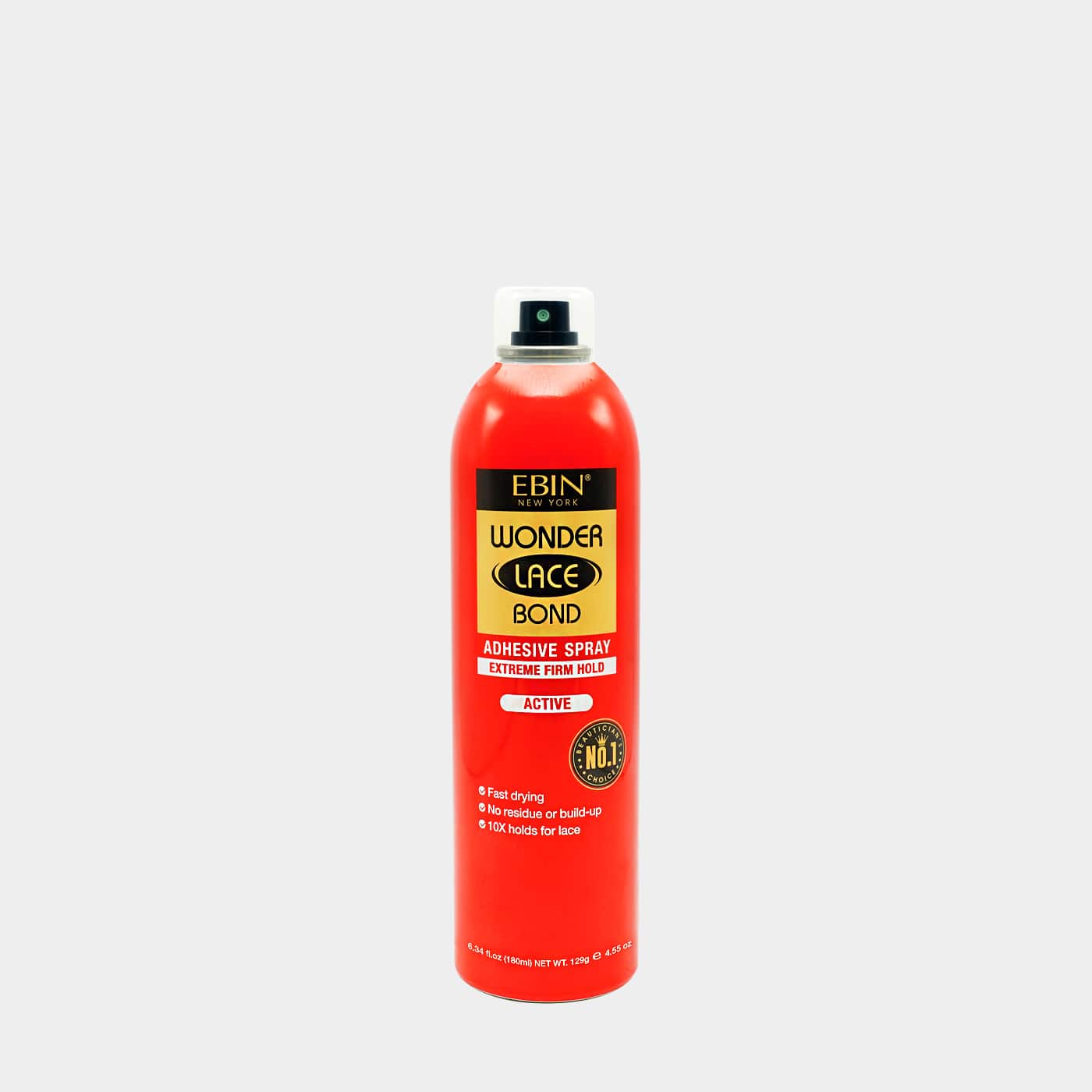 Ebin New York Wonder Lace Bond Wig Adhesive Spray Extreme Firm Hold, 6.08 oz