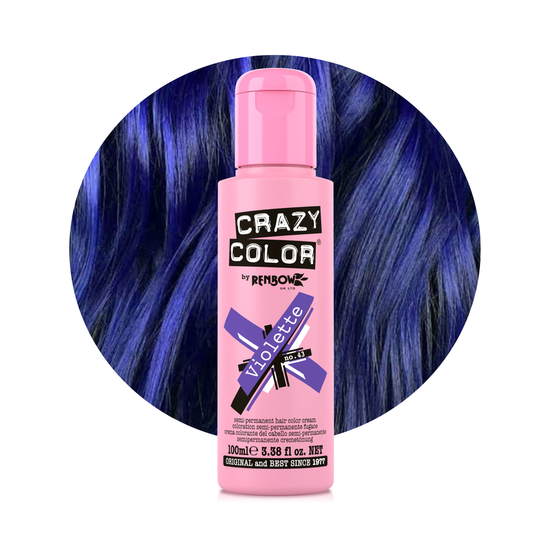 Crazy Color Semi Permanent Hair Dye, 100ml