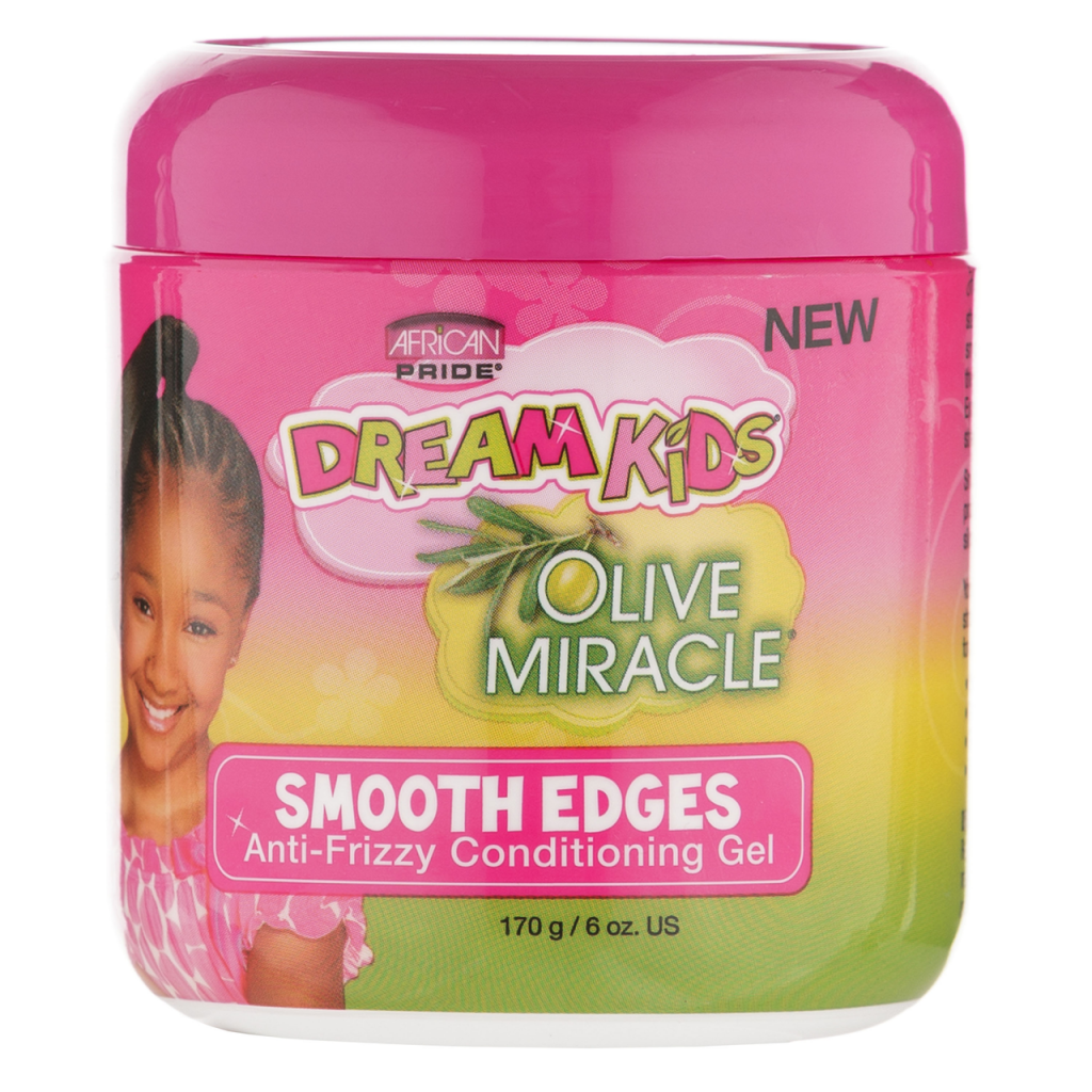 African Pride Dream Kids Smooth Edges Anti Frizzy Conditioning Gel 6 OZ