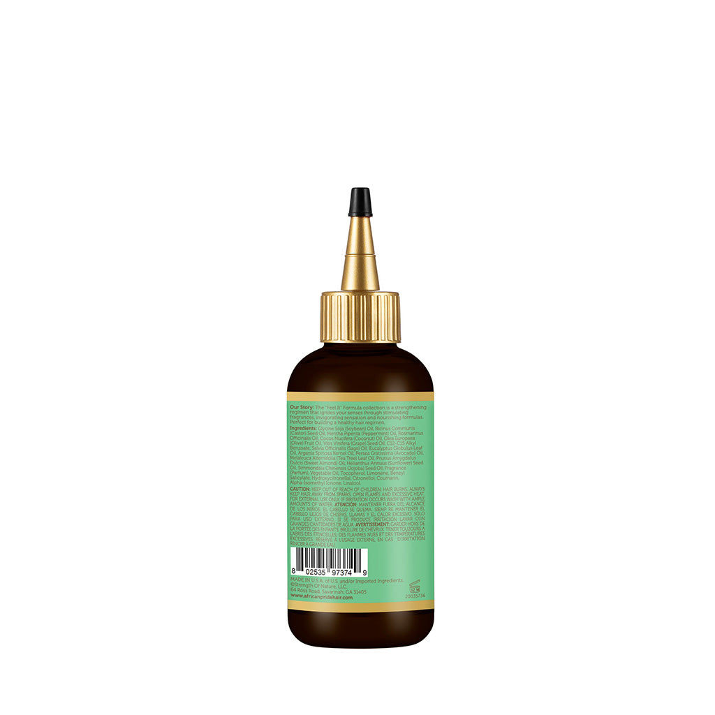 African Pride Peppermint, Rosemary & Sage "Feel It" Formula Strengthening Oil, 4oz