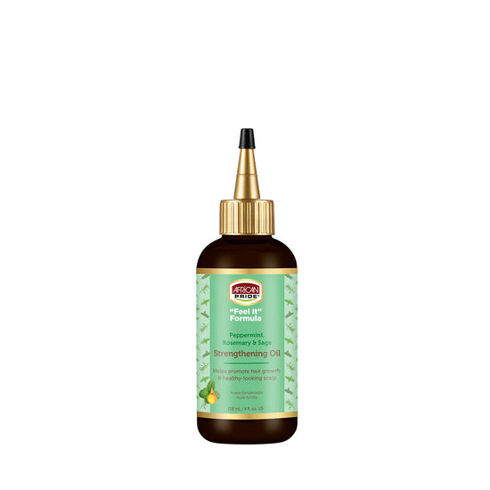African Pride Peppermint, Rosemary & Sage "Feel It" Formula Strengthening Oil, 4oz