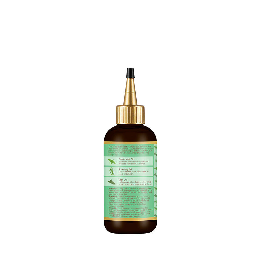 African Pride Peppermint, Rosemary & Sage "Feel It" Formula Strengthening Oil, 4oz