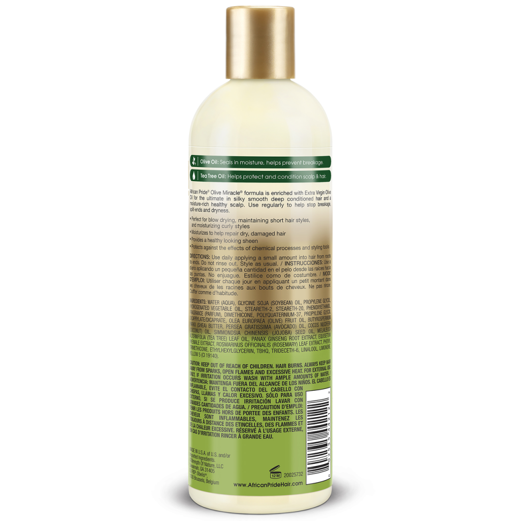 African Pride Olive Miracle Oil Moisturizing Lotion  12 FL OZ