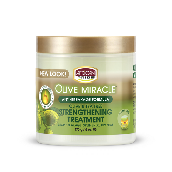 African Pride Olive Miracle Strengthening Treatemnt  6 OZ