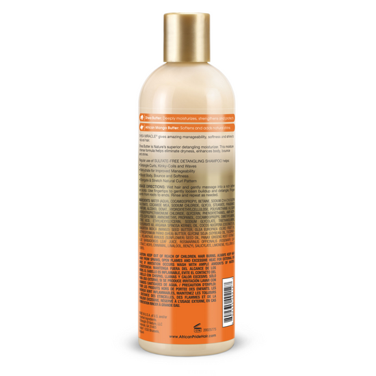 African Pride Shea Miracle Detangling Shampoo 12 OZ