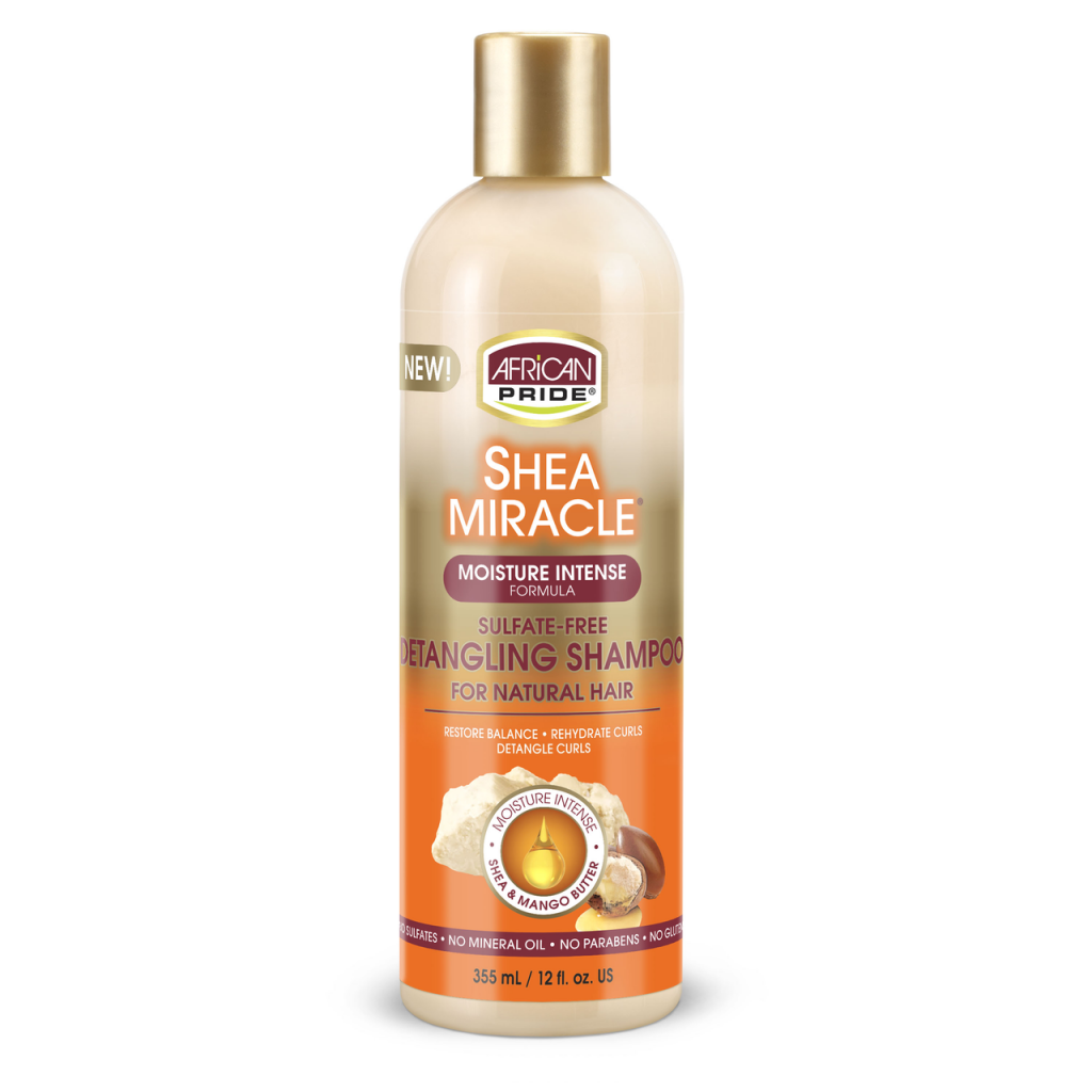 African Pride Shea Miracle Detangling Shampoo 12 OZ