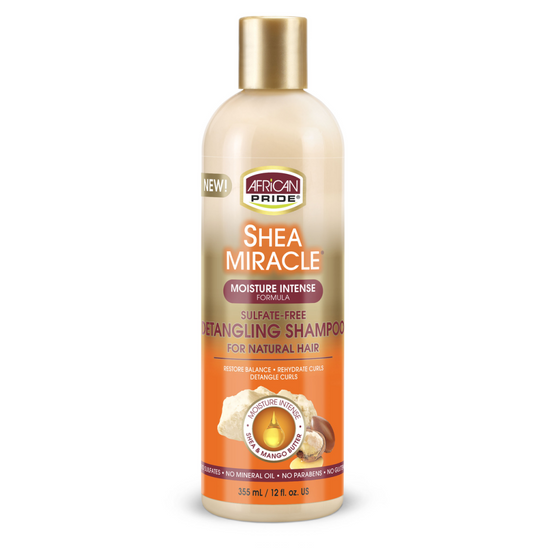 African Pride Shea Miracle Detangling Shampoo 12 OZ