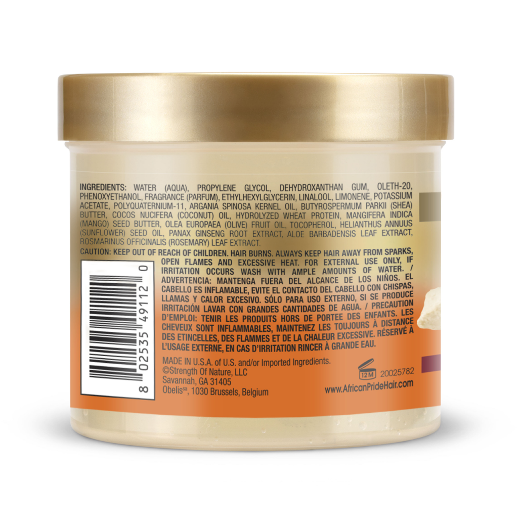 African Pride Shea Mircale Curl Styling Custard 12 OZ