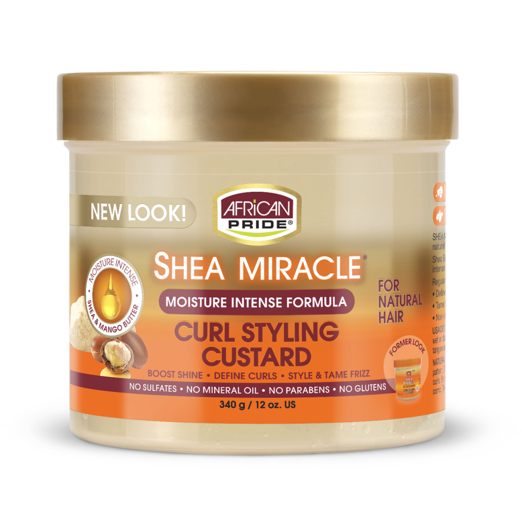 African Pride Shea Mircale Curl Styling Custard 12 OZ