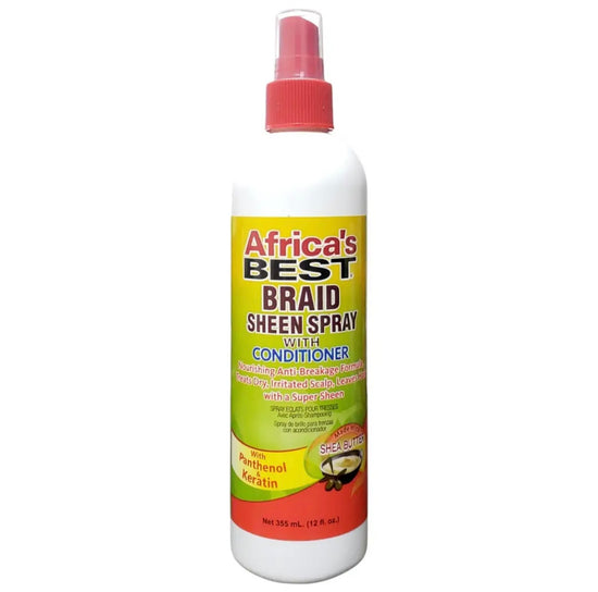 Africa’s Best Braid Sheen Spray with Conditioner, 12oz