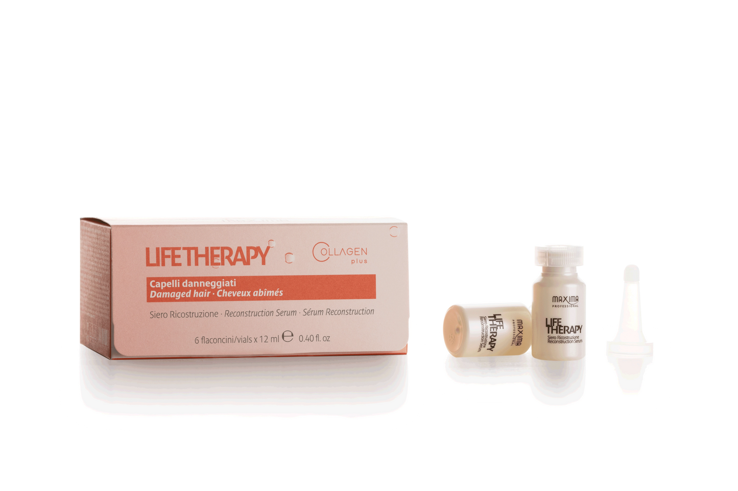 Maxima LIFE THERAPY Reconstruction Serum 6 Vials of 12 ml, 0.40 oz