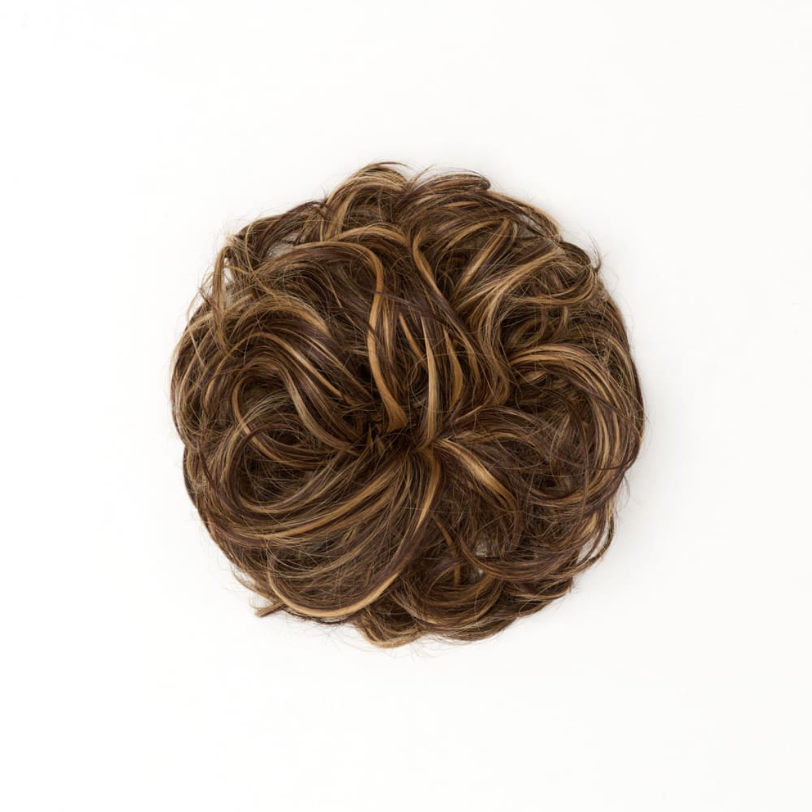 Stranded Curly Hair Messy Bun Scrunchie