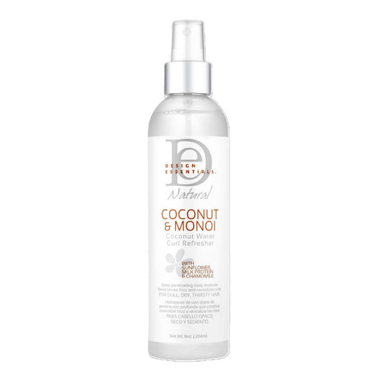 Design Essentials Coconut & Monoi Coconut Water Curl Refresher, 8 oz