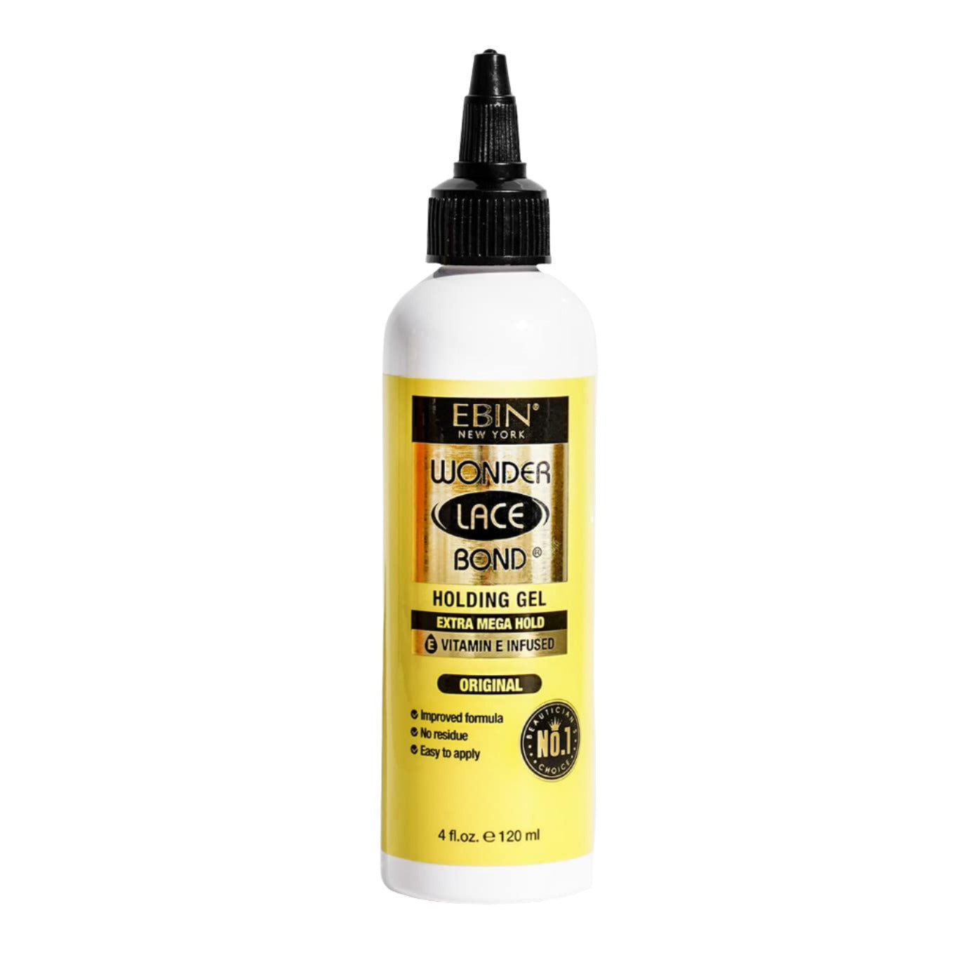 Ebin New York Wonder Lace Bond Holding Gel Extra Mega Hold, 4 oz